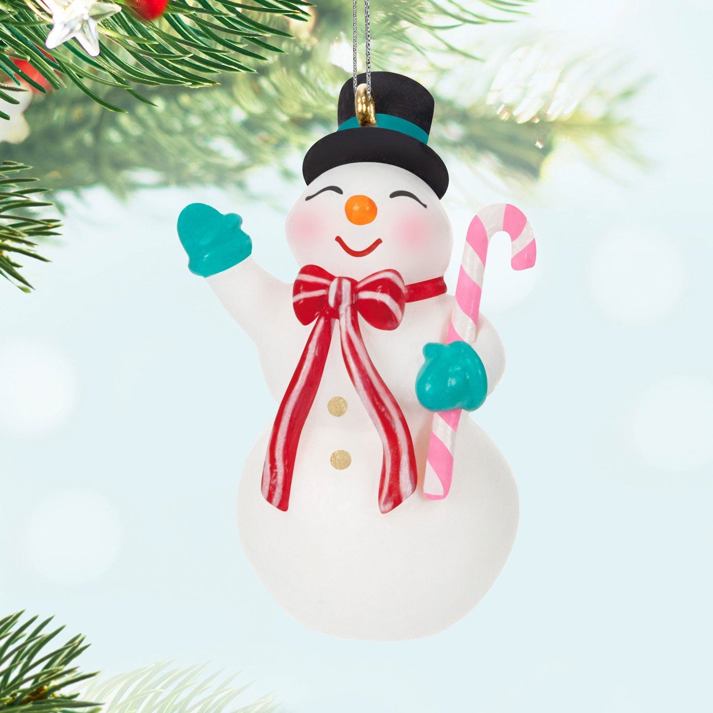 Mini Nostalgic Snowman 2024 Keepsake Ornament, 1.45"