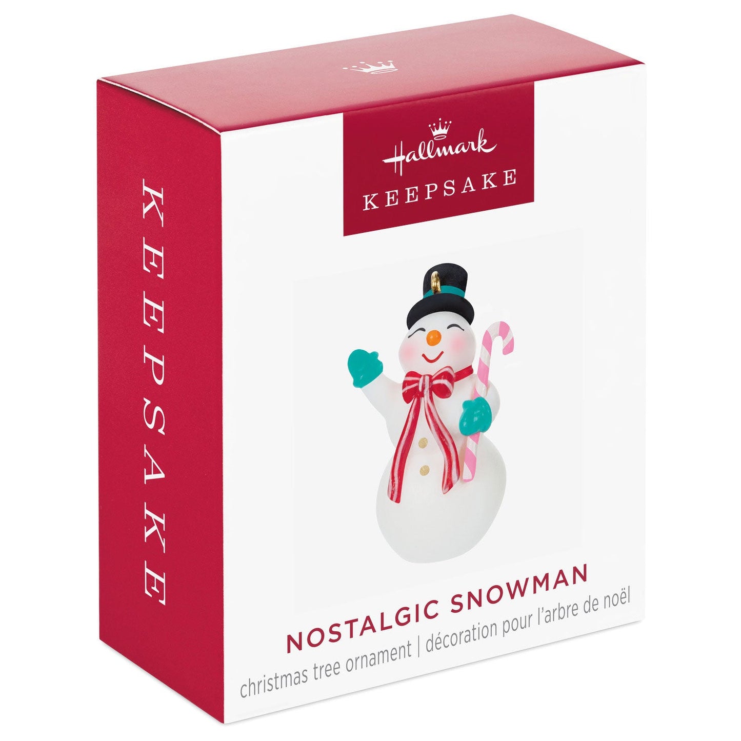 Mini Nostalgic Snowman 2024 Keepsake Ornament, 1.45"