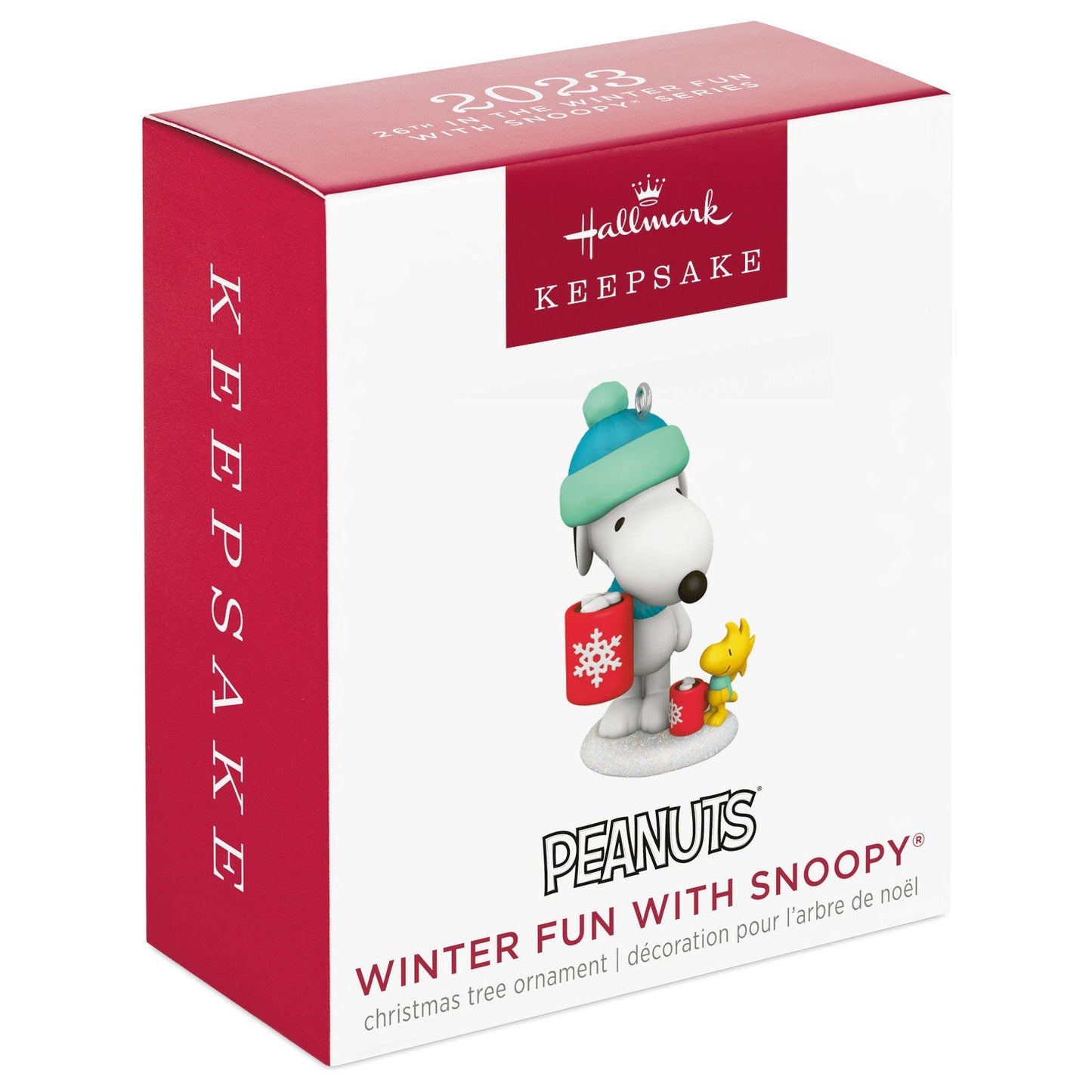 Mini Peanuts Winter Fun With Snoopy, 2023 Keepsake Ornament