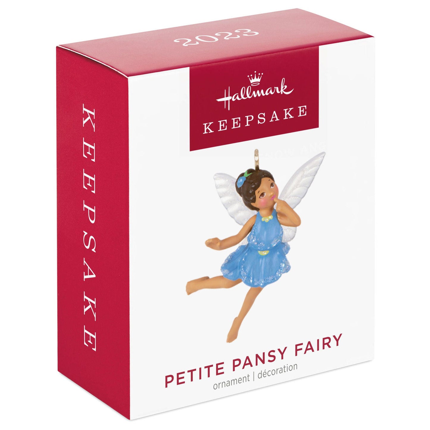 Mini Petite Pansy Fairy Ornament, 1.125", 2023 Keepsake Ornament