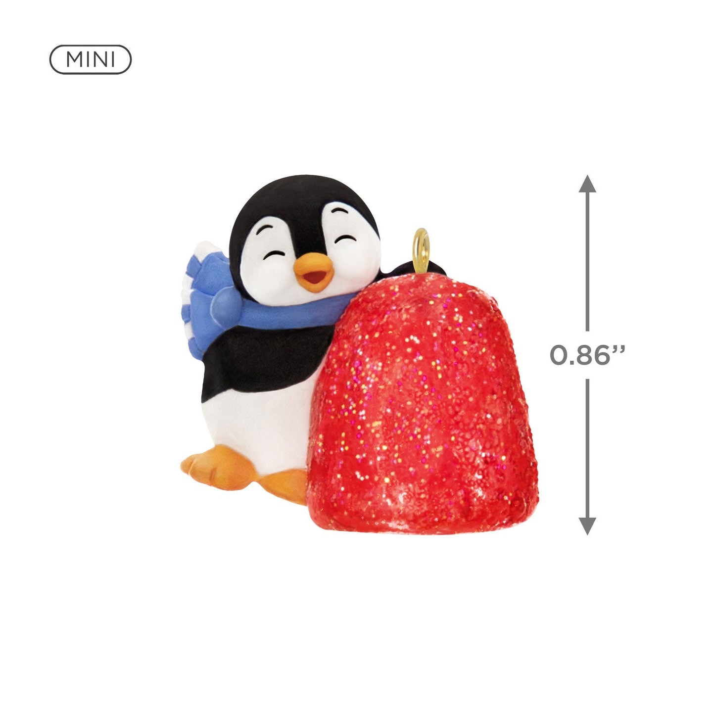 Mini Petite Penguins A Gumdrop Greeting 2024 Keepsake Ornament, 0.86"