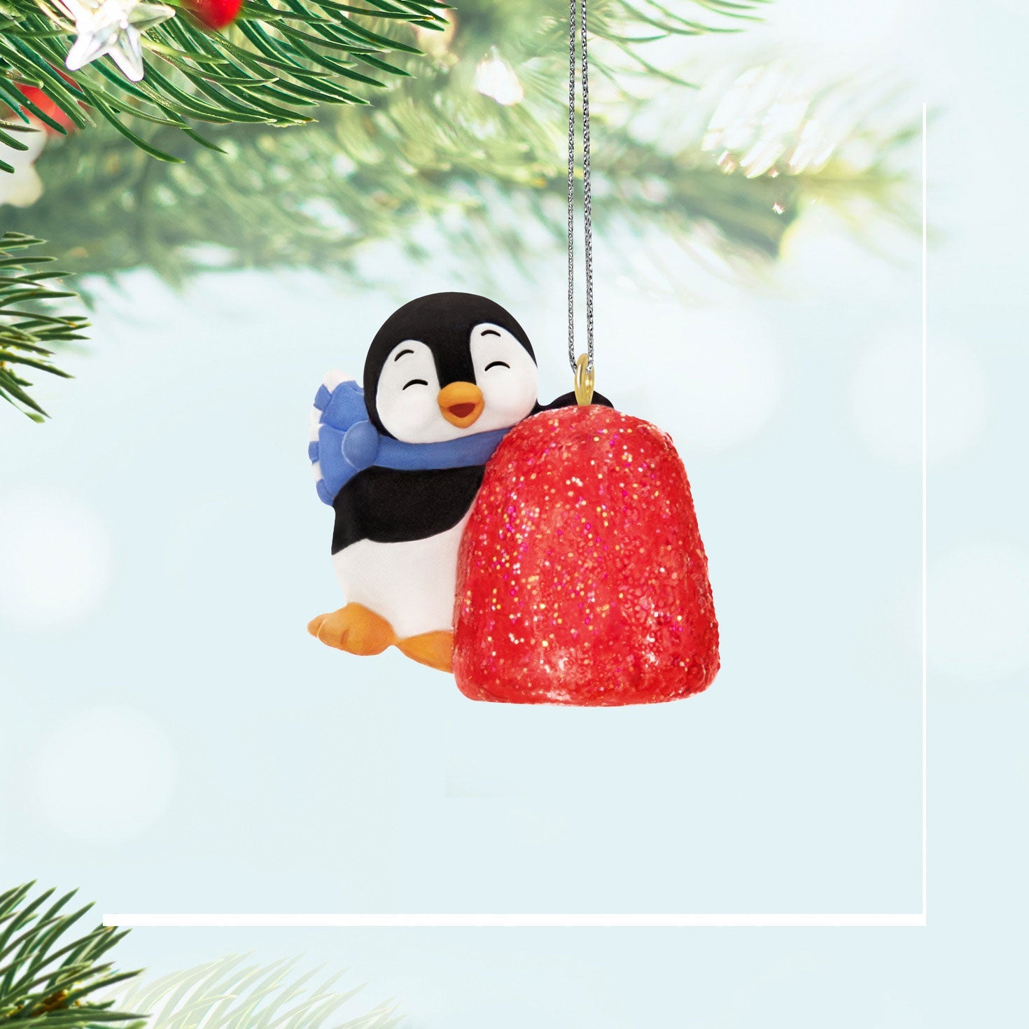 Mini Petite Penguins A Gumdrop Greeting 2024 Keepsake Ornament, 0.86"