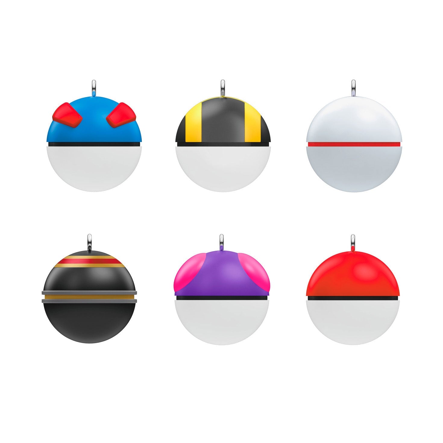 Mini Pokémon Poké Balls 2024 Keepsake Ornaments, Set of 6