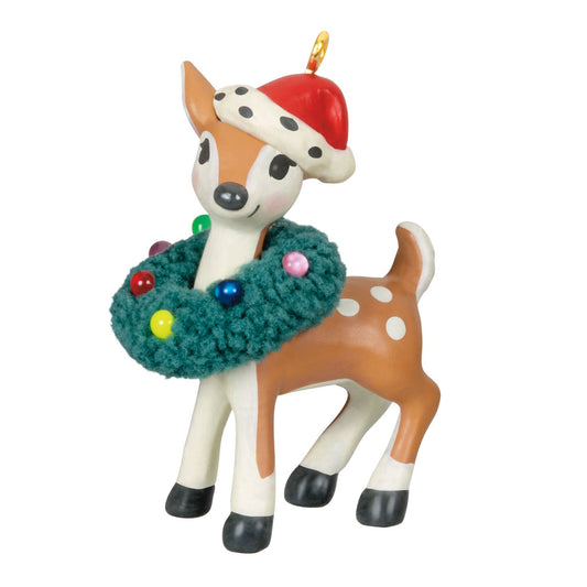 Mini Retro Reindeer 2024 Keepsake Ornament, 1.41"