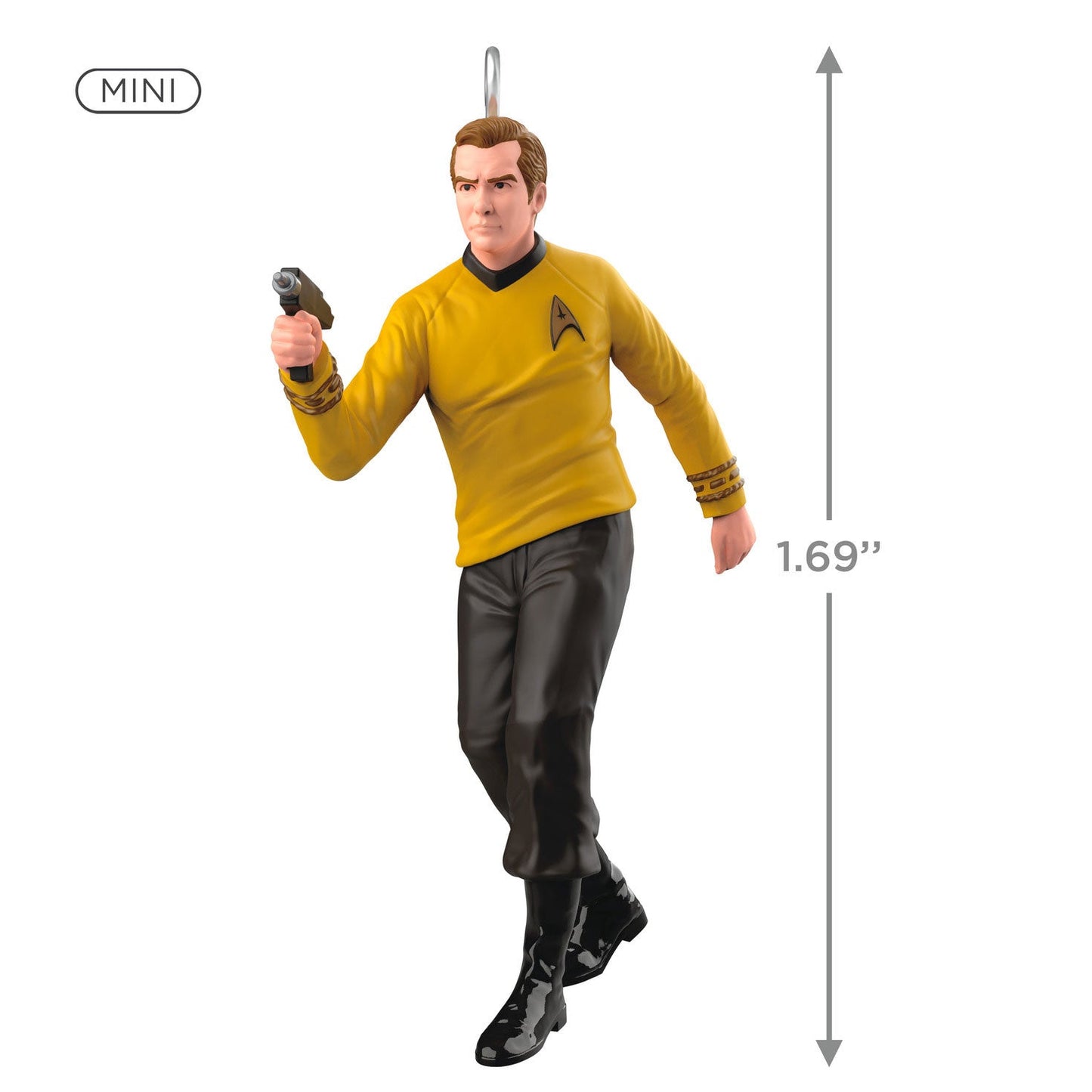 Mini Star Trek Captain Kirk, 2023 Keepsake Ornament