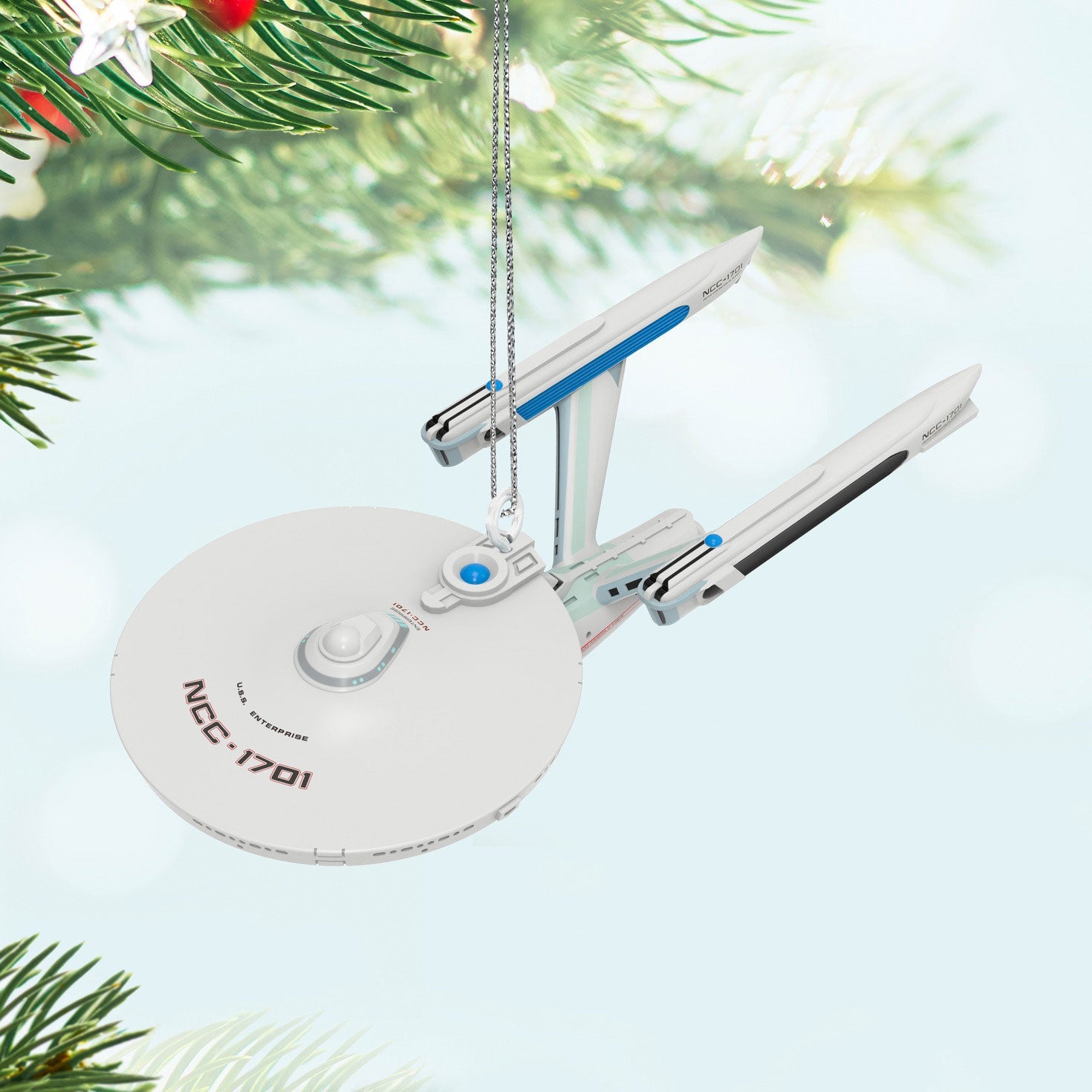 Mini Star Trek: The Motion Picture U.S.S. Enterprise NCC - 1701 Refit 2024 Keepsake Ornament, 0.4"