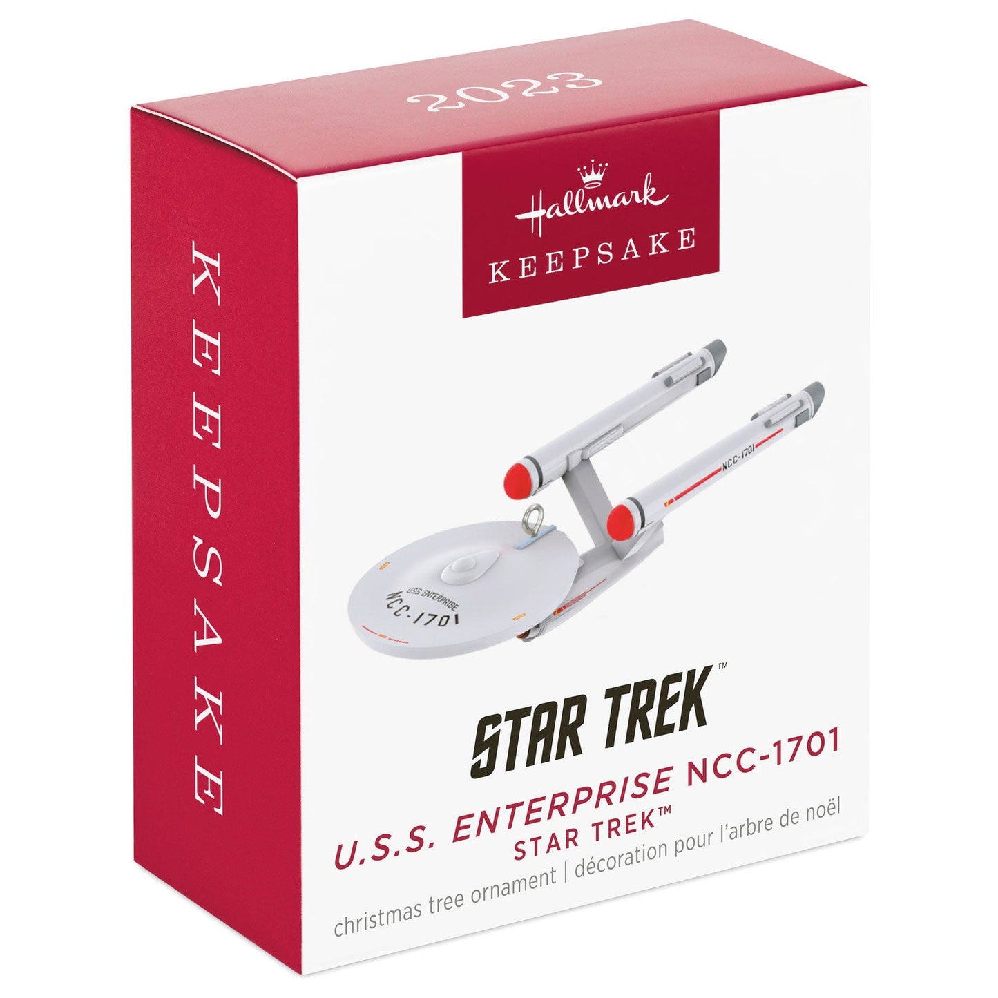 Mini Star Trek U.S.S. Enterprise NCC - 1701, 2023 Keepsake Ornament