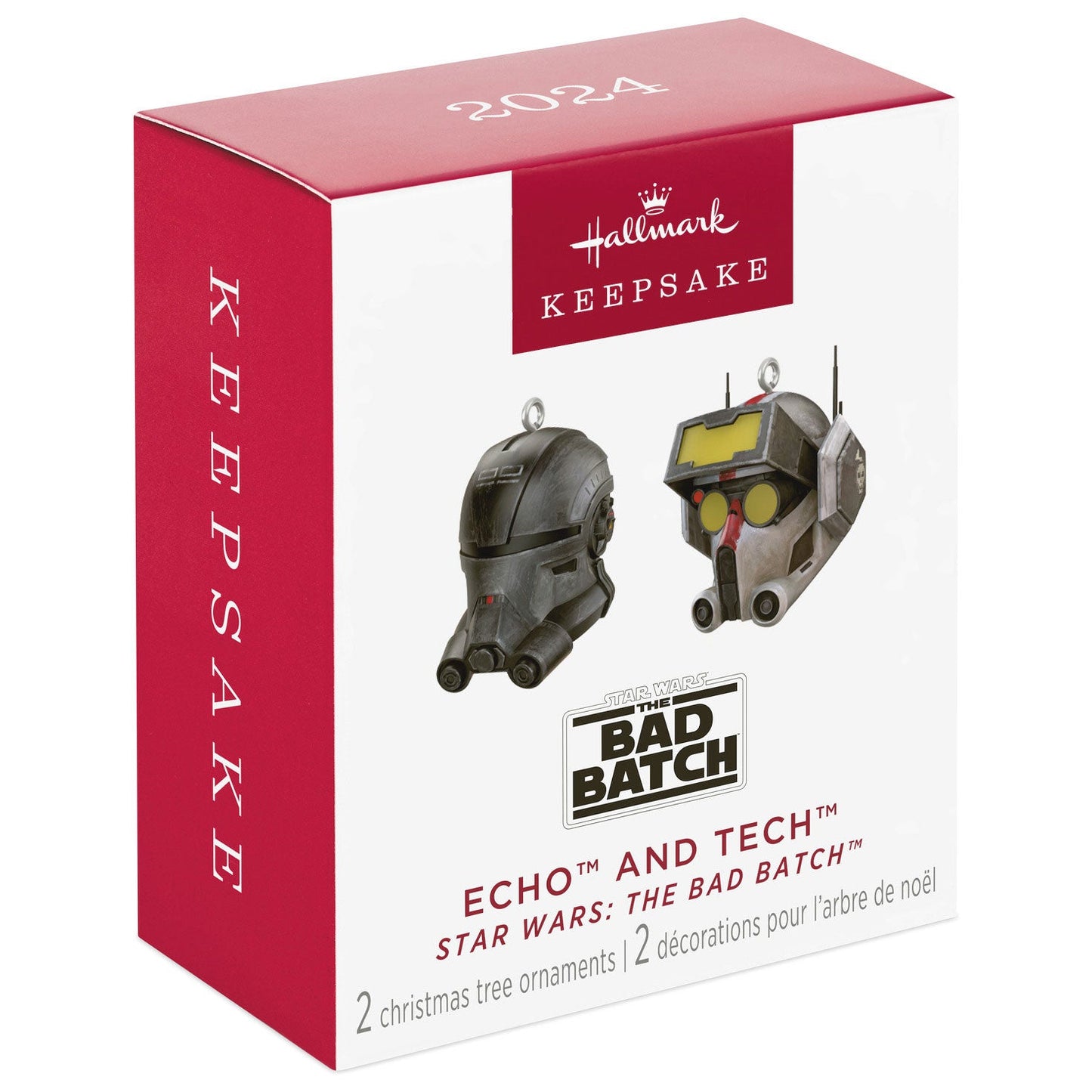 Mini Star Wars: The Bad Batch Echo and Tech 2024 Keepsake Ornaments, Set of 2