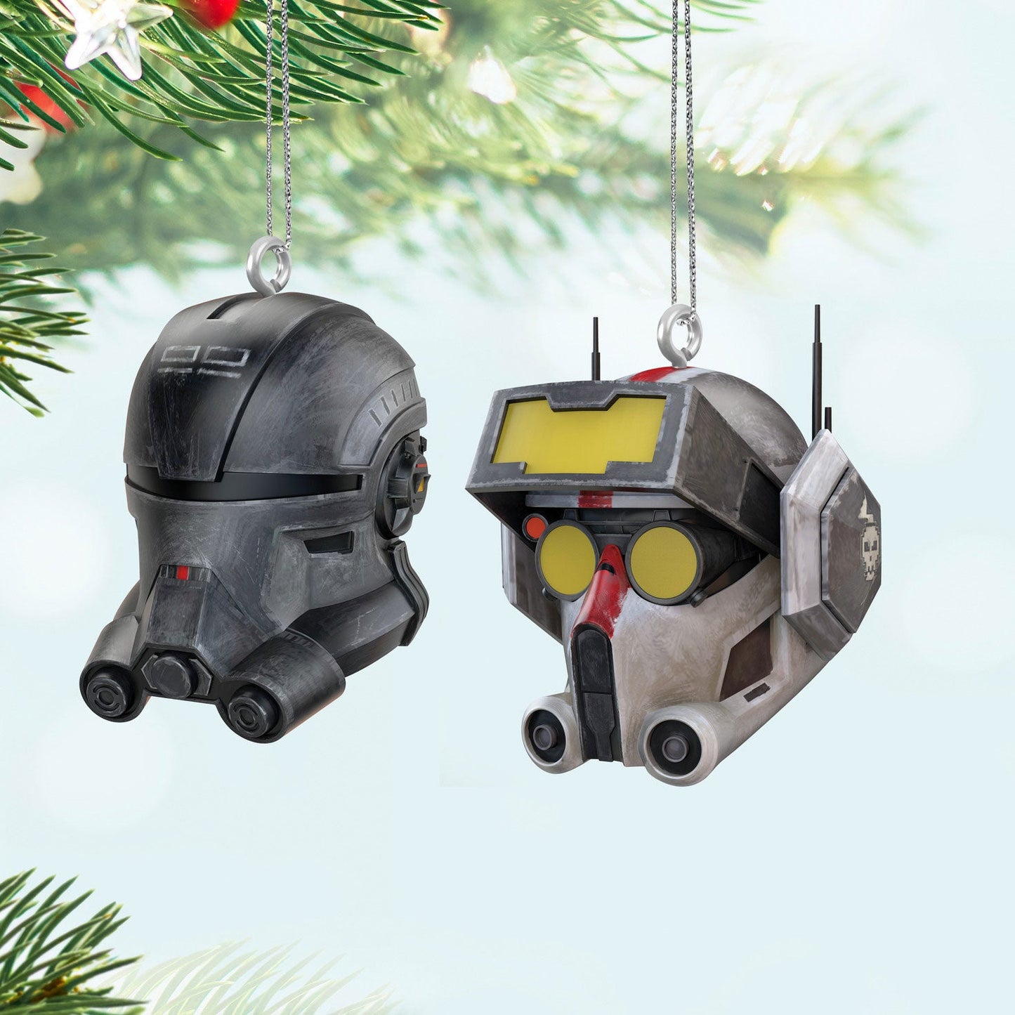 Mini Star Wars: The Bad Batch Echo and Tech 2024 Keepsake Ornaments, Set of 2