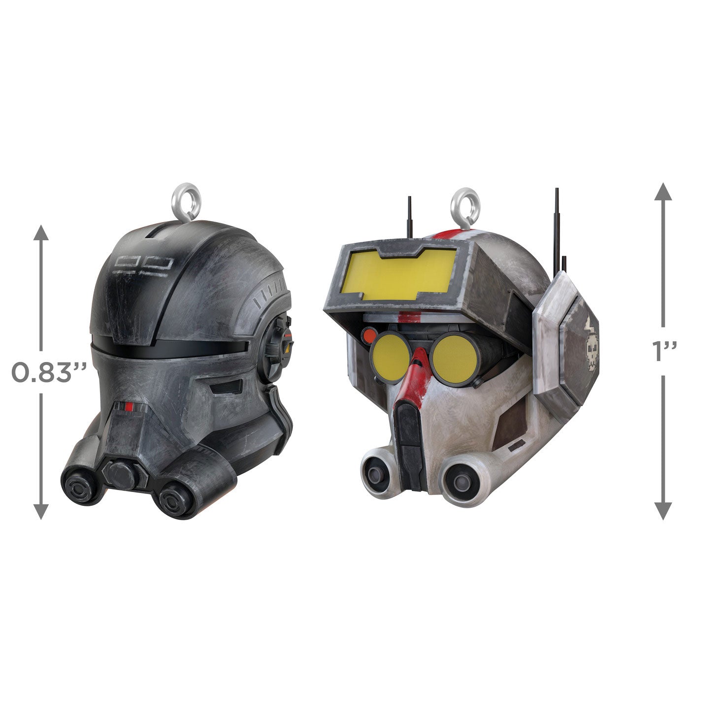 Mini Star Wars: The Bad Batch Echo and Tech 2024 Keepsake Ornaments, Set of 2