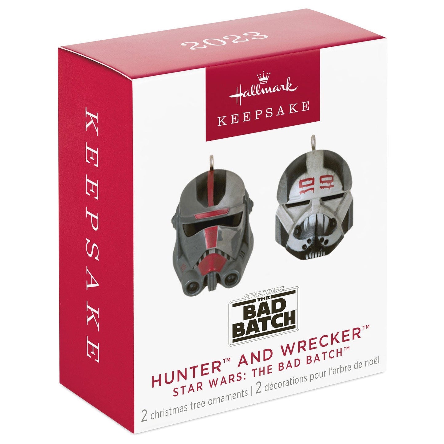 Mini Star Wars: The Bad Batch Hunter and Wrecker, 2023 Keepsake Ornaments, Set of 2