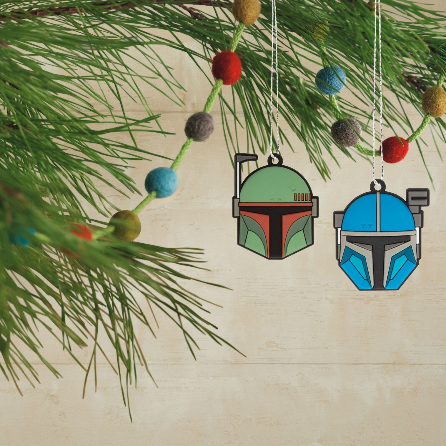 Mini Star Wars: The Mandalorian™ Hallmark Tree Topper and Ornaments, Set of 5