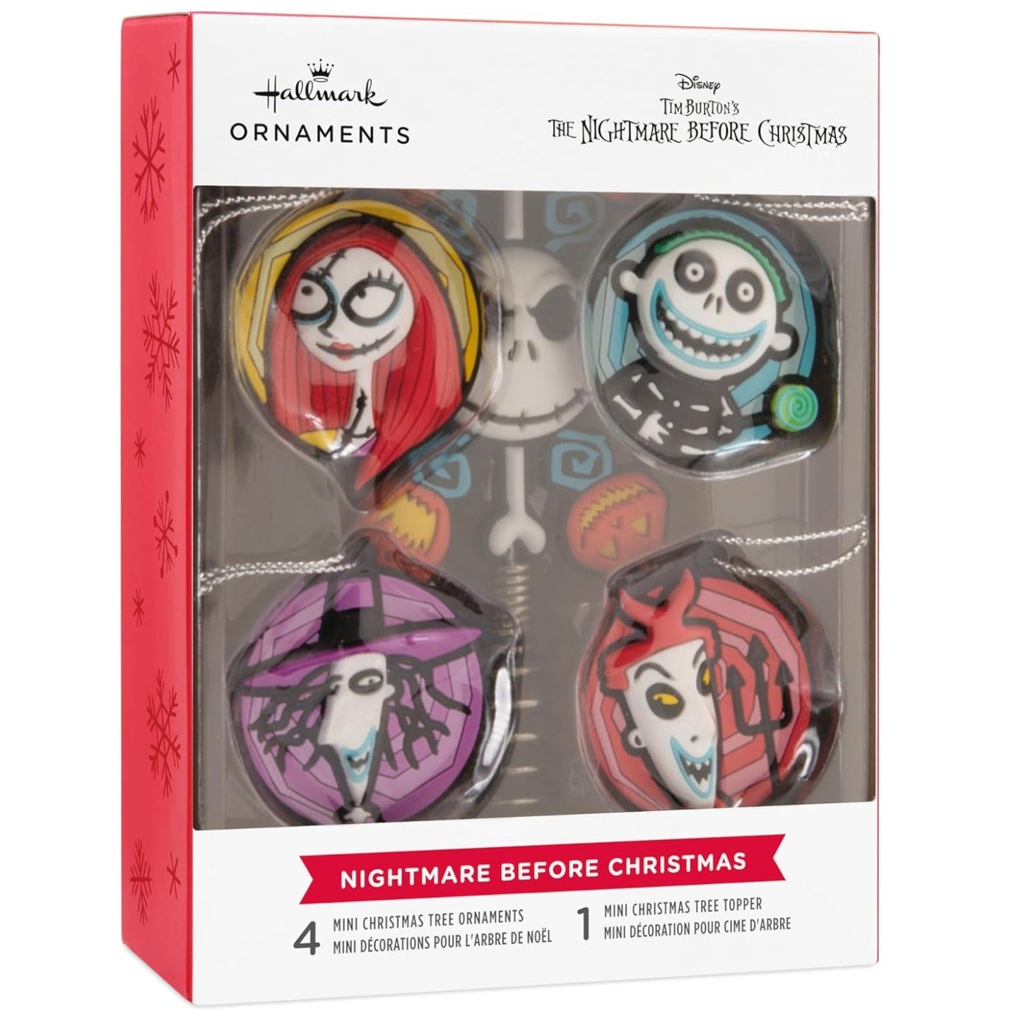 Mini The Nightmare Before Christmas Hallmark Tree Topper and Ornaments, Set of 5