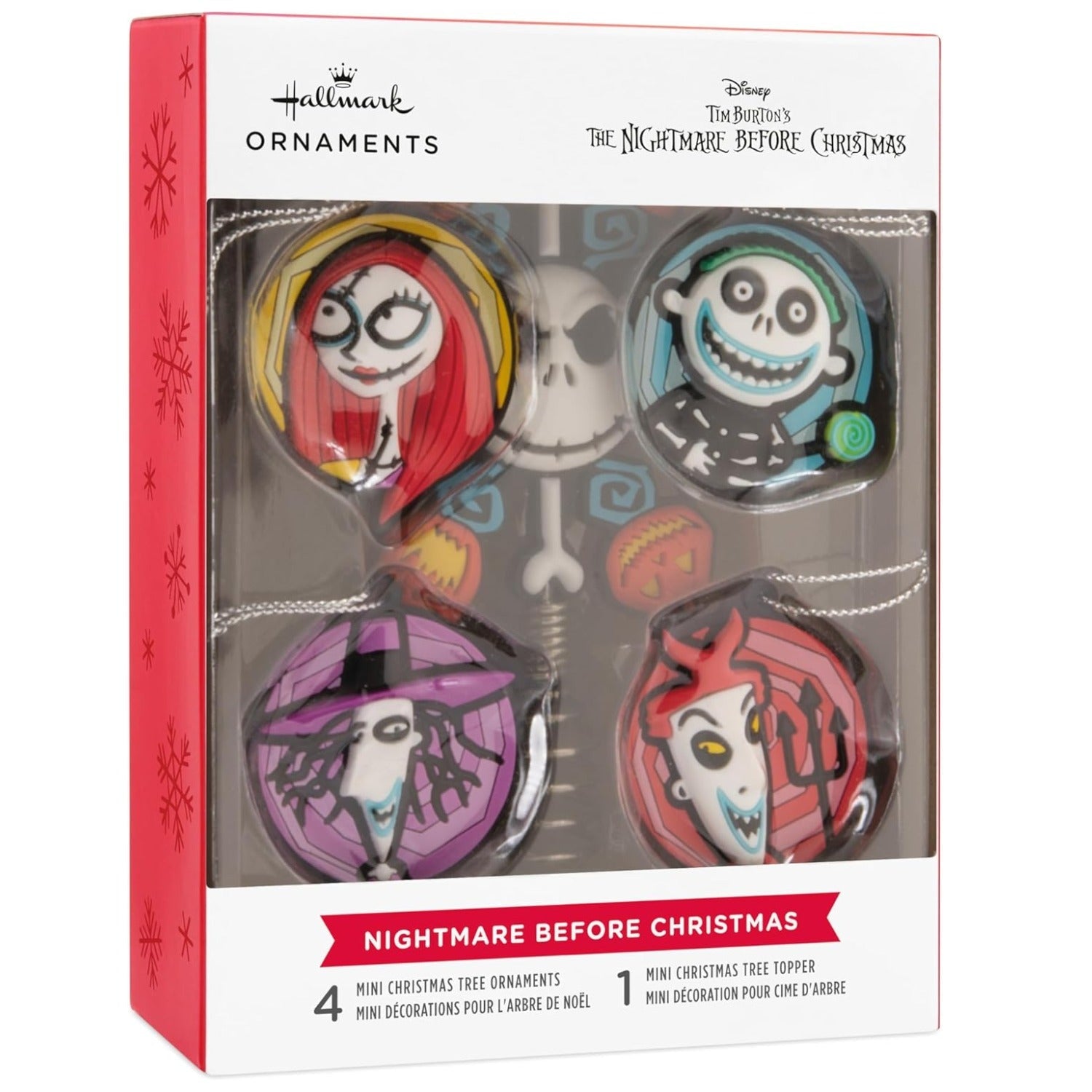 Mini The Nightmare Before Christmas Hallmark Tree Topper and Ornaments, Set of 5