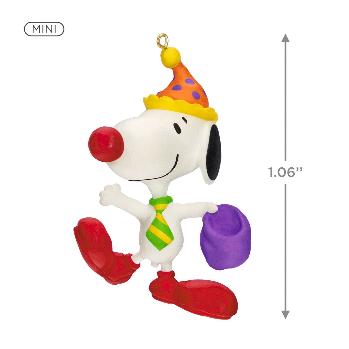 Mini The Peanuts Gang Clowning Around Snoopy, 2023 Keepsake Ornament