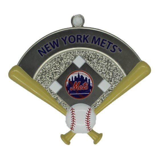 MLB New York Mets Home Plate Metal Hallmark Ornament