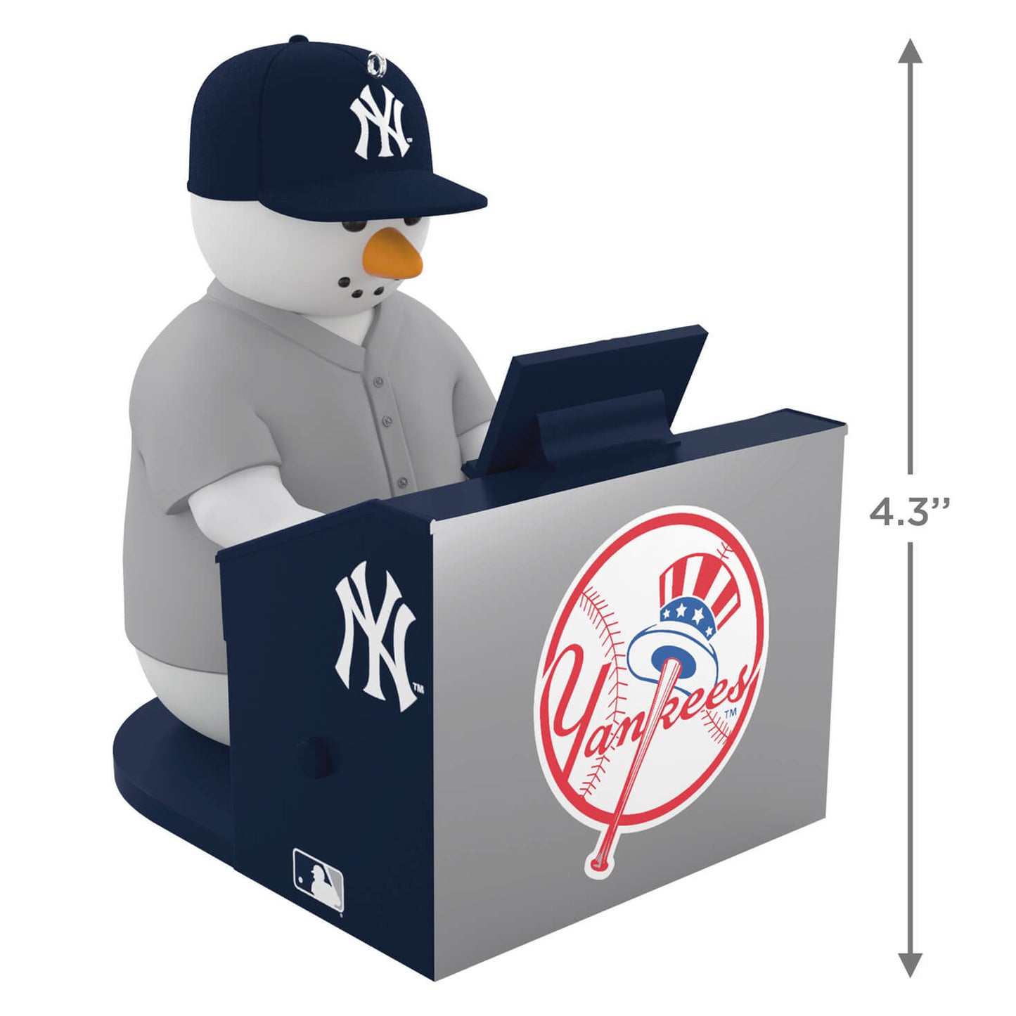 MLB New York Yankees Snowman at Organ, 2021 Keepsake Ornament