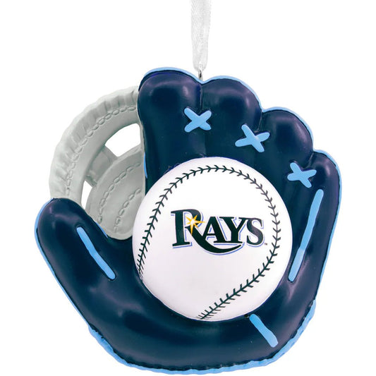 MLB Tampa Bay Rays Baseball Glove Ornament