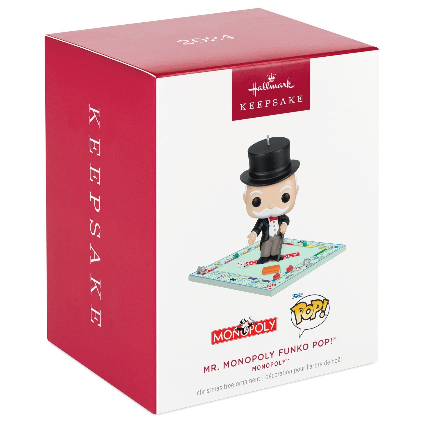 Monopoly Mr. Monopoly Funko POP! 2024 Keepsake Ornament