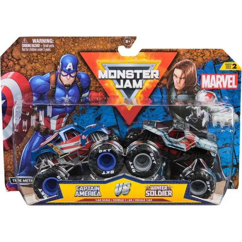 Monster Jam, Marvel Monster Trucks 2pk - 1:64 Scale