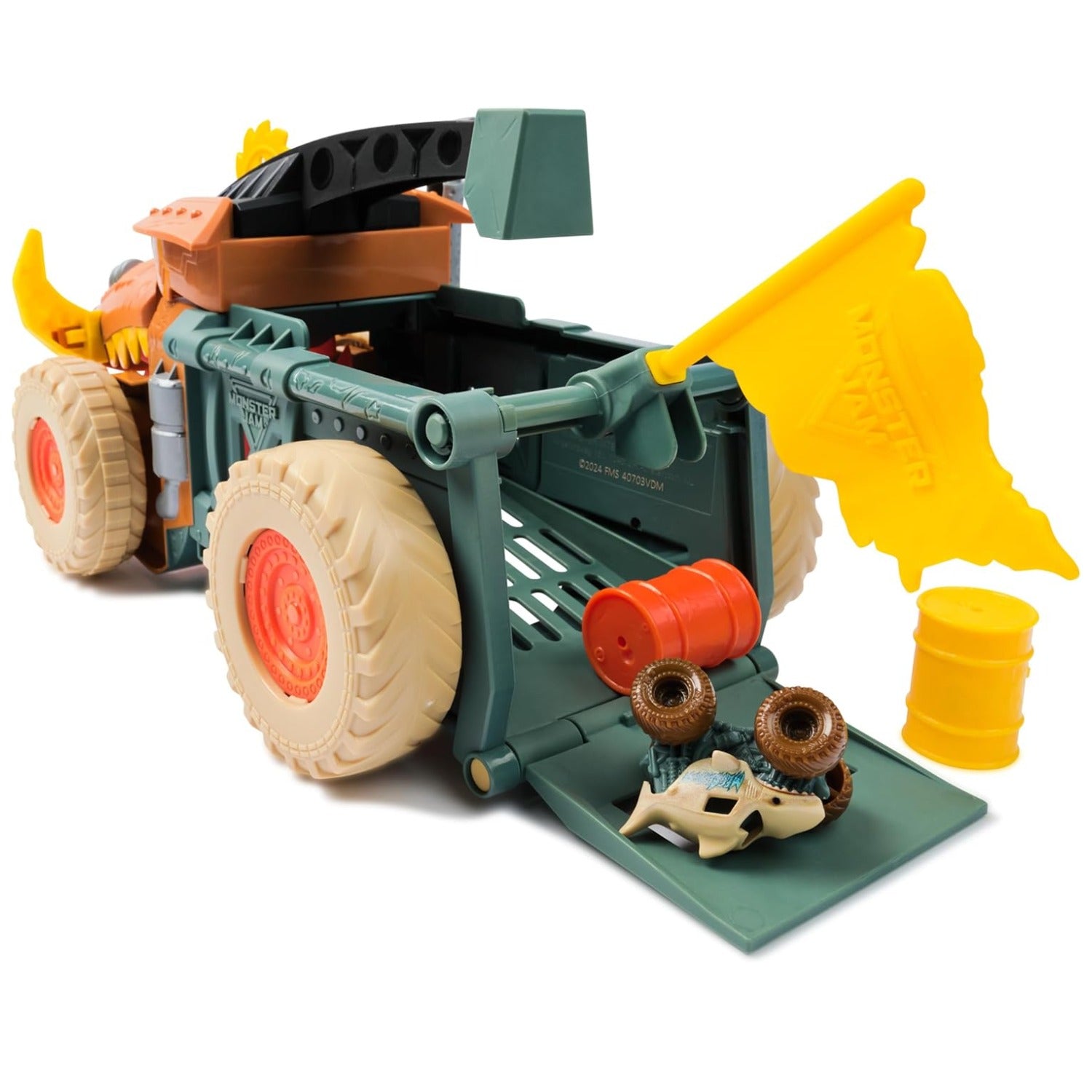 Monster Jam Mini Jam, Megalodon Mad Hog Chomper Playset