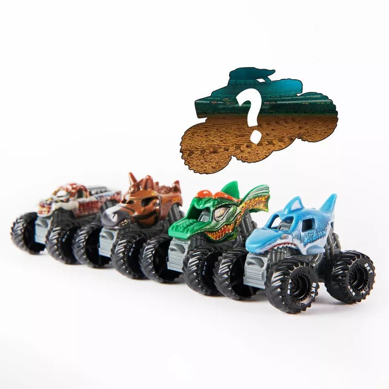 Monster Jam, Official Mini 5 - Pack with Mystery Collectible Monster Truck, 1:87 Scale
