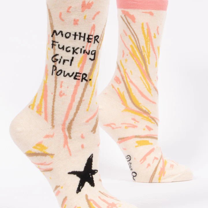 Mother Fucking Girl Power Crew Sock