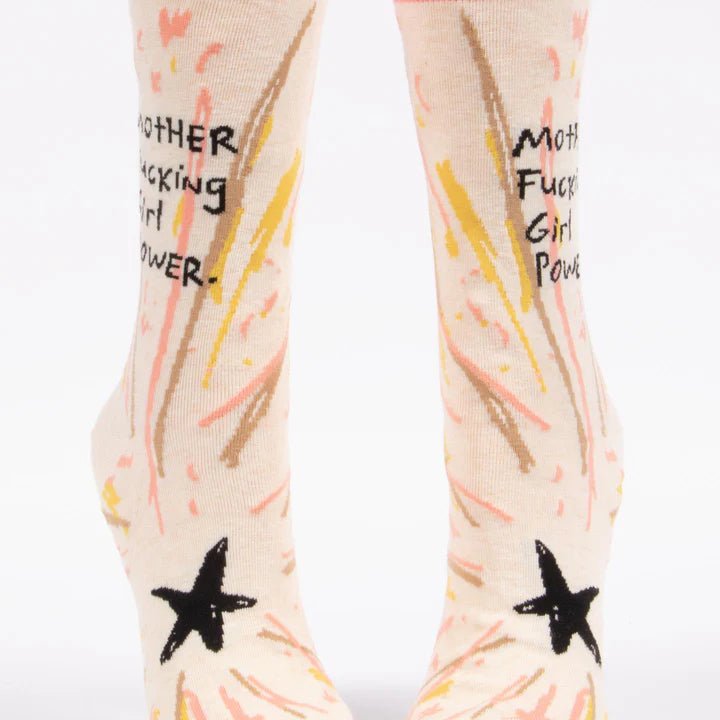 Mother Fucking Girl Power Crew Sock