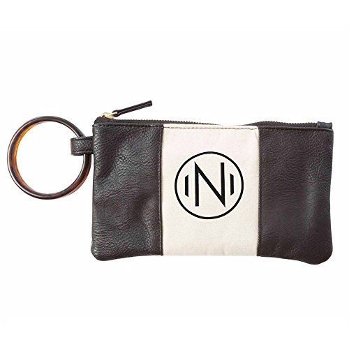 Mud Pie Chelsea Cuff Clutch Wristlet Purse - Initial N