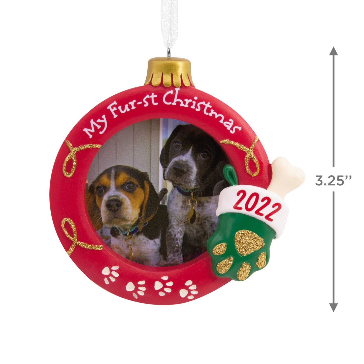 My Fur-st Christmas Photo Holder Dated 2021 Tree Trimmer Ornament