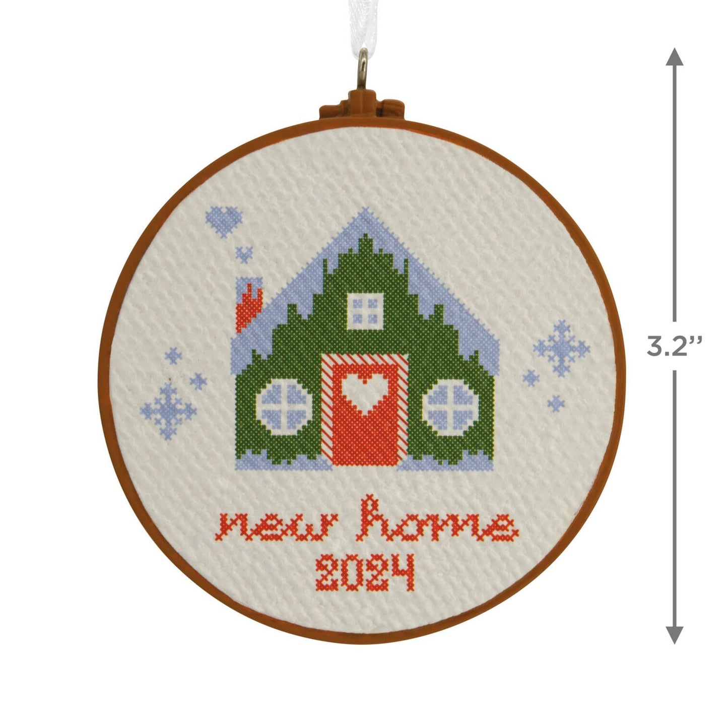 New Home Cross - Stitch 2024 Hallmark Ornament