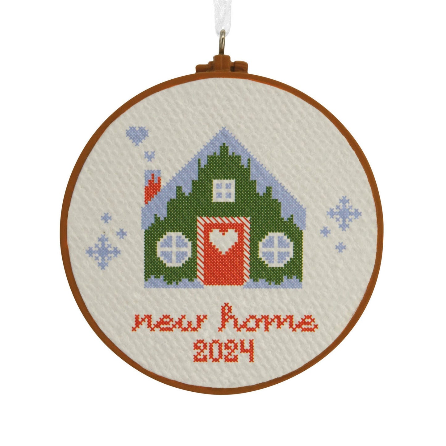 New Home Cross - Stitch 2024 Hallmark Ornament