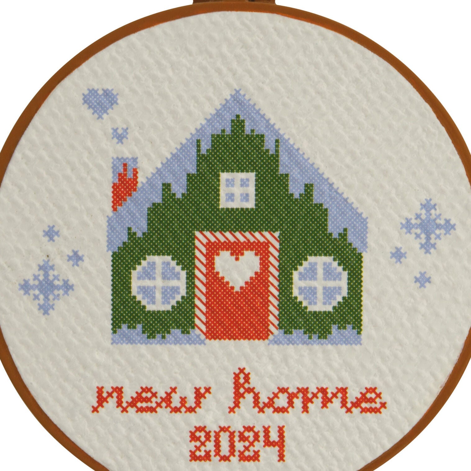 New Home Cross - Stitch 2024 Hallmark Ornament