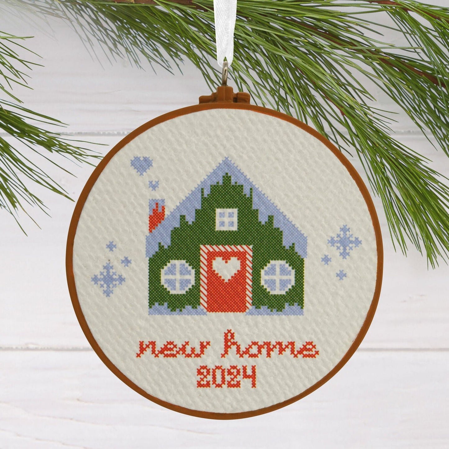 New Home Cross - Stitch 2024 Hallmark Ornament