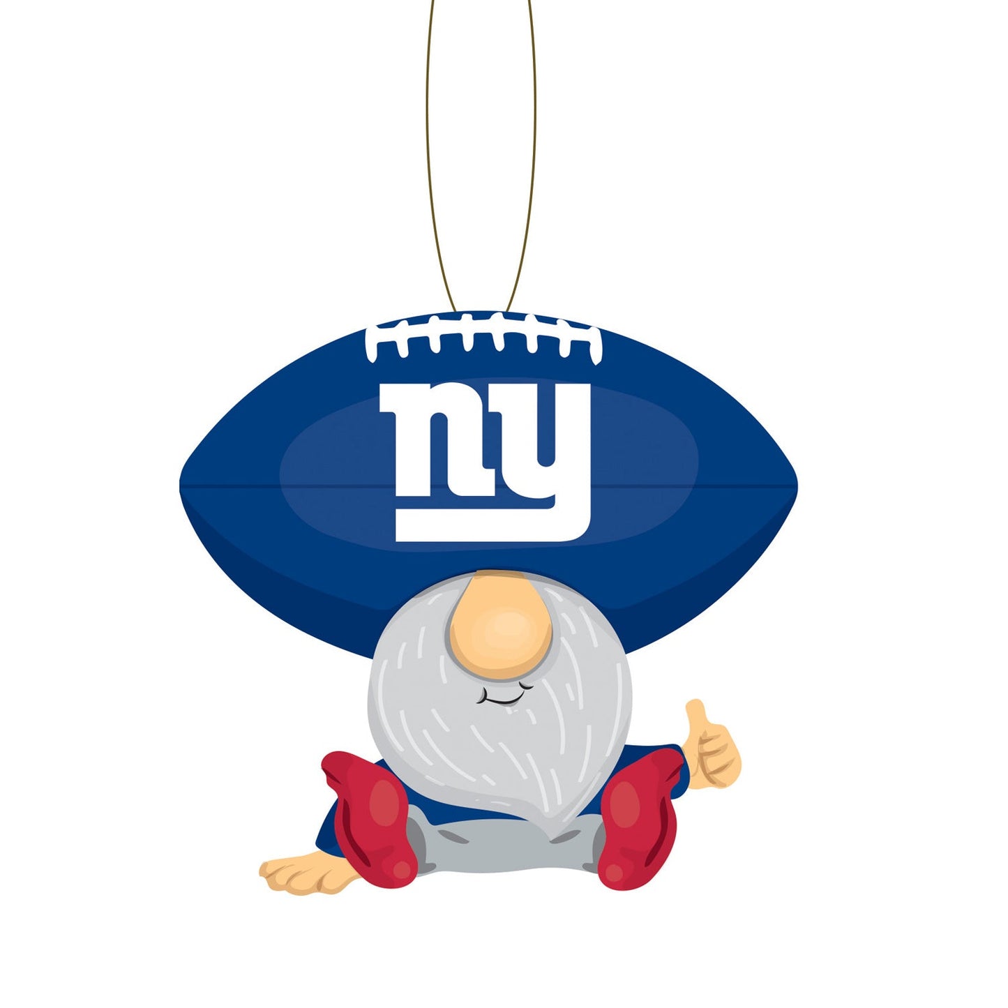 New York Giants Gnome Fan Ornaments (Set of 2)