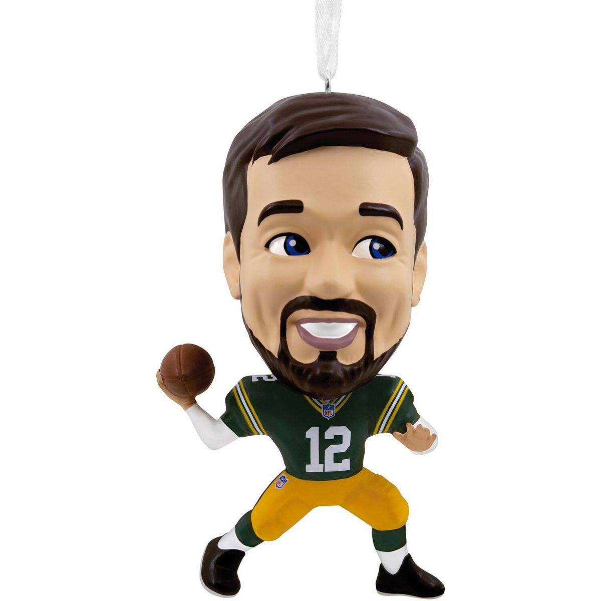 NFL Aaron Rodgers Green Bay Packers Bouncing Buddy Ornament