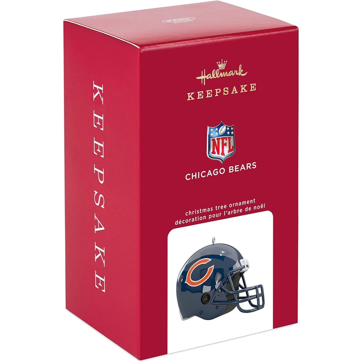 NFL Chicago Bears Helmet With Sound Keepsake Ornament