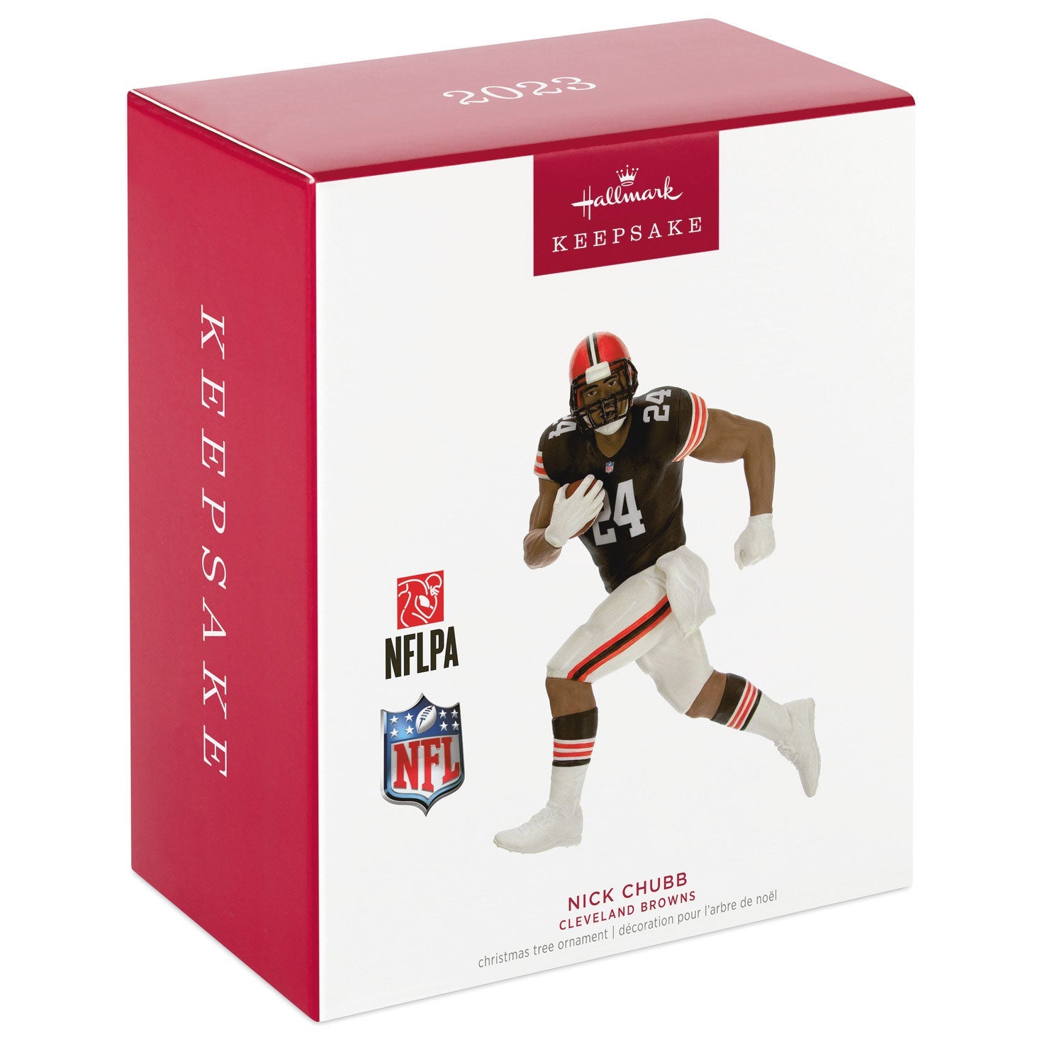 NFL Cleveland Browns Nick Chubb, 2023 Keepsake Ornament