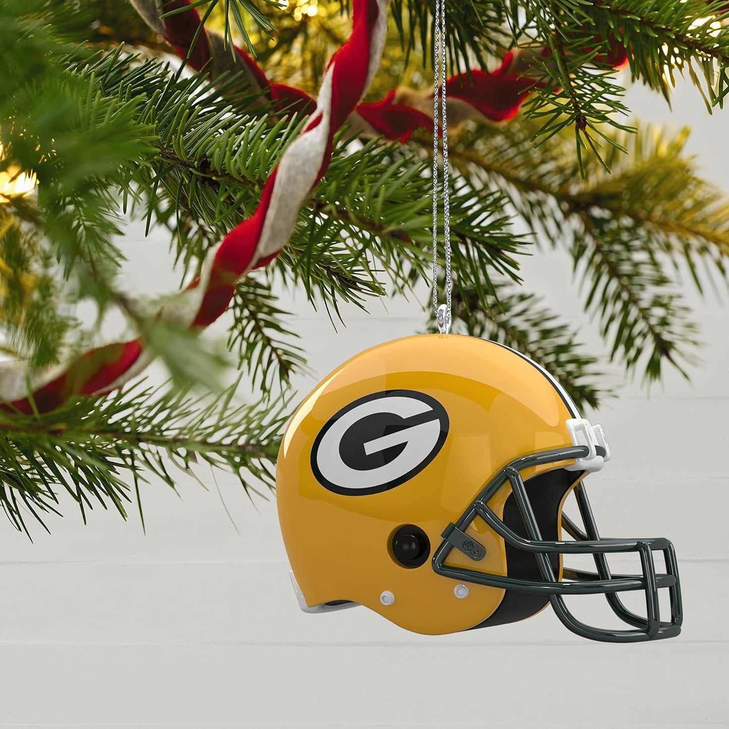 NFL Green Bay Packers Helmet With Sound Keepsake Ornament