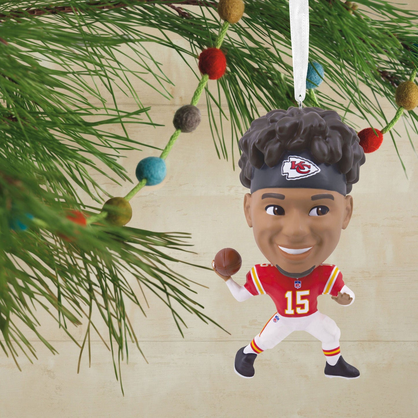 NFL Kansas City Chiefs Patrick Mahomes II Bouncing Buddy Hallmark Ornament