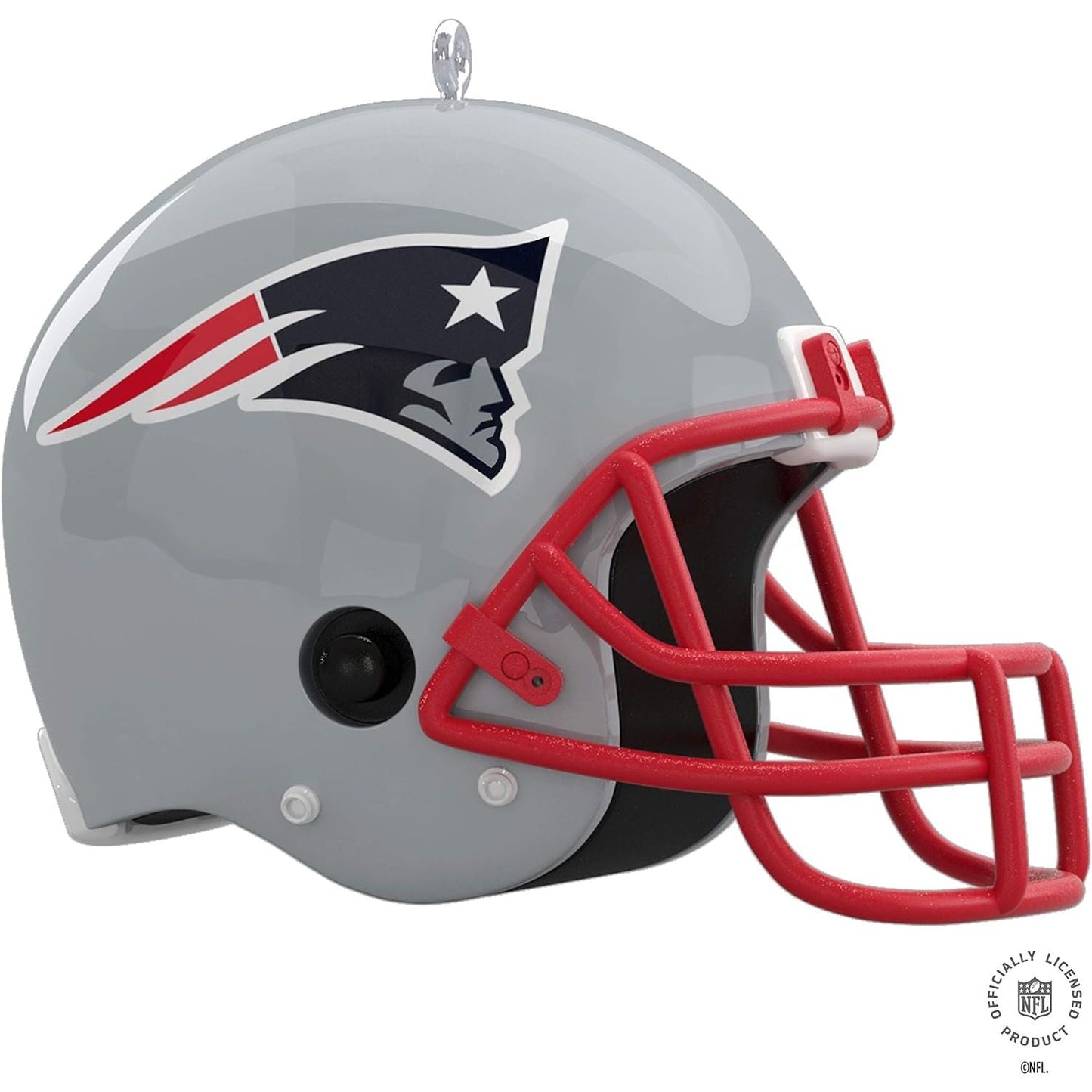 NFL New England Patriots Helmet With Sound Keepsake Ornament