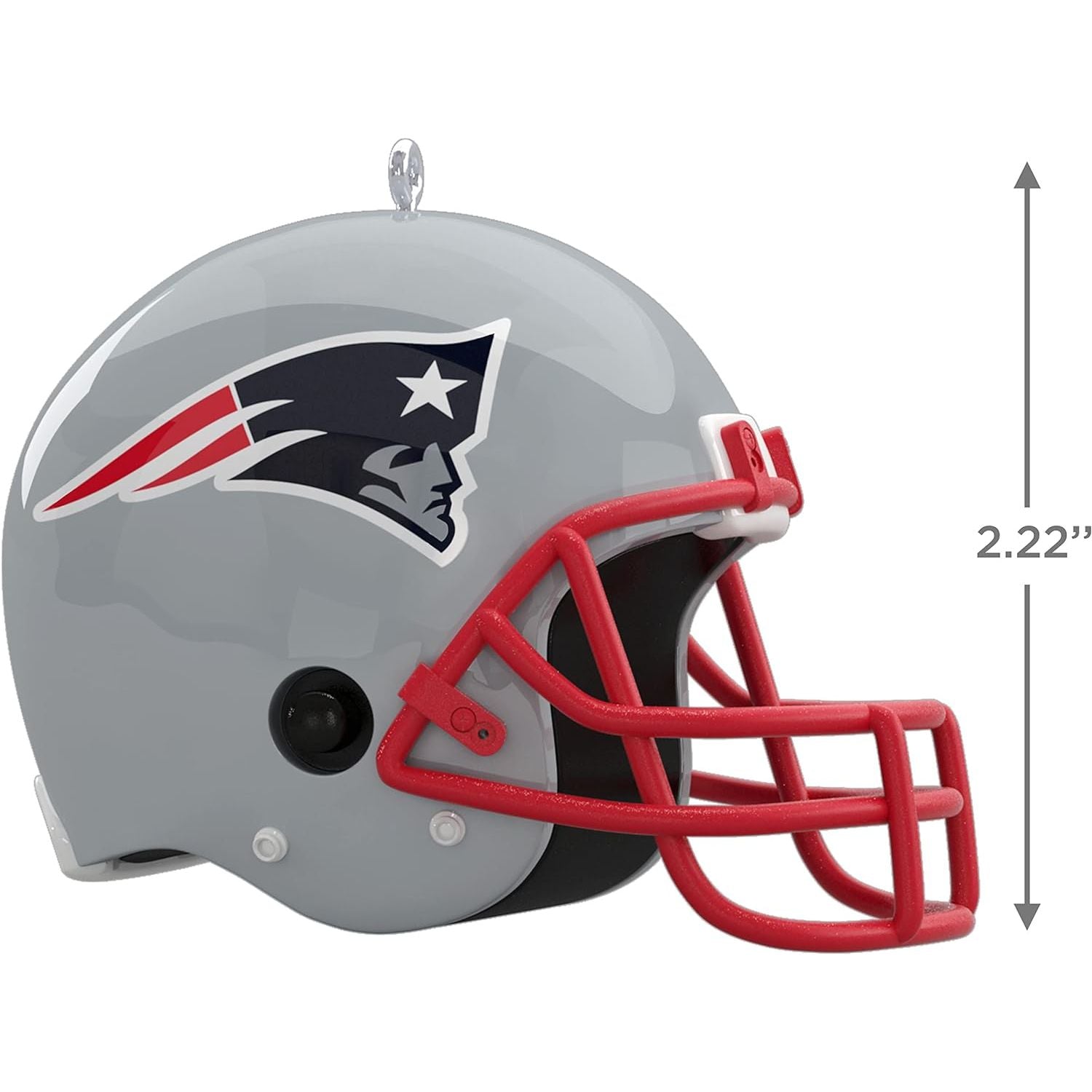 NFL New England Patriots Helmet With Sound Keepsake Ornament