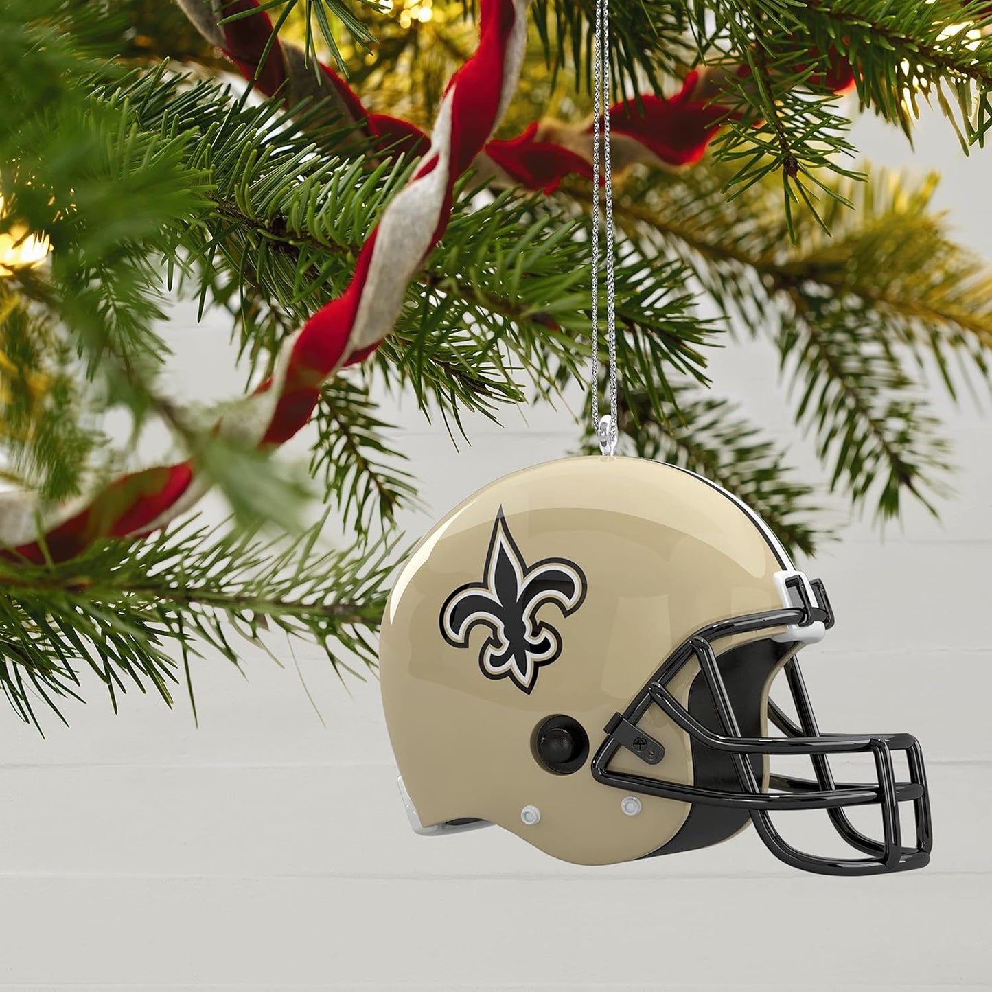 NFL New Orleans Saints Helmet With Sound Keepsake Ornament