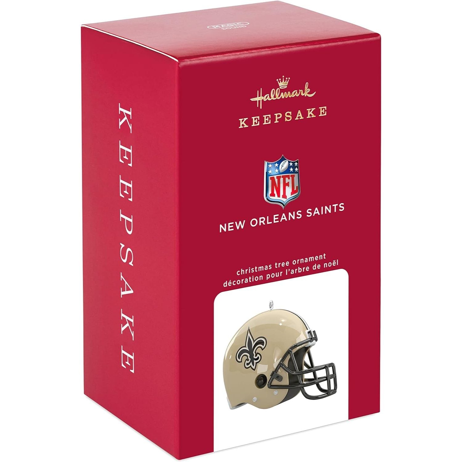 NFL New Orleans Saints Helmet With Sound Keepsake Ornament