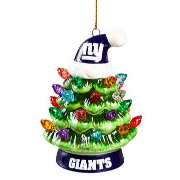 NFL New York Giants Ceramic Christmas Tree Ornament