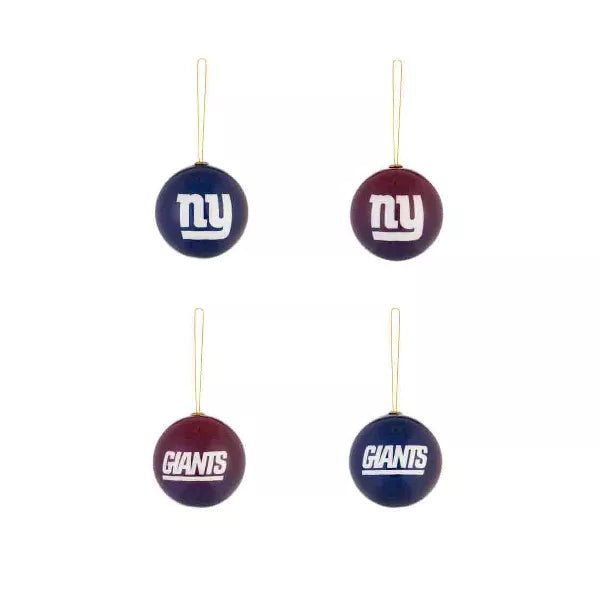 NFL New York Giants Holiday Ball Ornaments, Set of 12