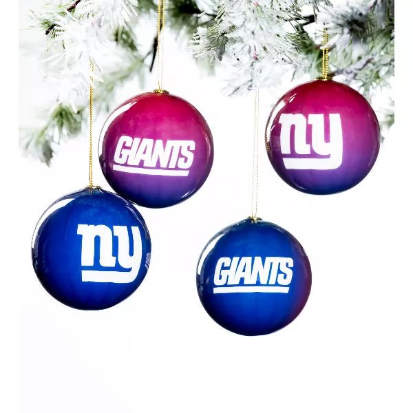 NFL New York Giants Holiday Ball Ornaments, Set of 12