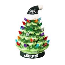 NFL New York Jets Ceramic Christmas Tree Ornament