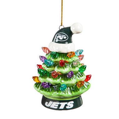 NFL New York Jets Ceramic Christmas Tree Ornament