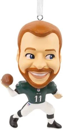 NFL Philadelphia Eagles Carson Wentz Bouncing Buddy Hallmark Ornament